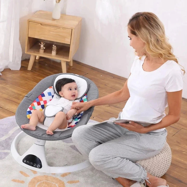 Baby Swing Lounger with Bluetooth Music & Remote Control.