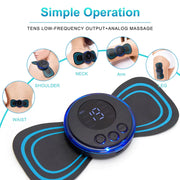 8 MODES RECHARGEABLE NECK MASSAGER WITH REMOTE CONTROL