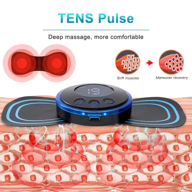 8 MODES RECHARGEABLE NECK MASSAGER WITH REMOTE CONTROL