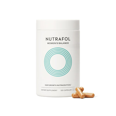 Nutrafol Women's Balance Hair Growth Supplements,  Clinically Proven for Visibly Thicker Hair and Scalp Coverage, Dermatologist Recommended