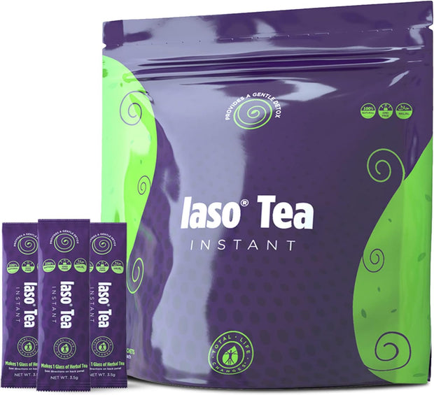 TLC Total Life Changes IASO Natural Detox Instant Herbal Tea- Detox & Cleanse Weight Loss