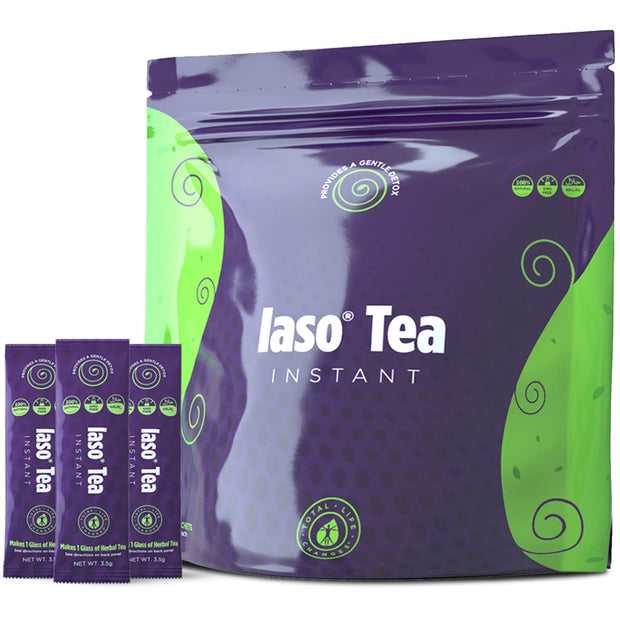 TLC Total Life Changes IASO Natural Detox Instant Herbal Tea- Detox & Cleanse Weight Loss