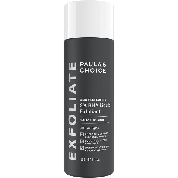 Paulas Choice--SKIN PERFECTING 2% BHA Liquid Salicylic Acid Exfoliant--Facial Exfoliant for Blackheads, Enlarged Pores, Wrinkles & Fine Lines, 4 oz Bottle