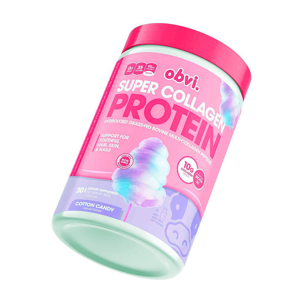 Super Collagen Protein Powder by Obvi - Cotton Candy