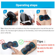 8 MODES RECHARGEABLE NECK MASSAGER WITH REMOTE CONTROL