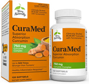 Terry Naturally CuraMed Curcumin Complex - Superior Absorption BCM-95 - Non-GMO, Gluten Free, Halal