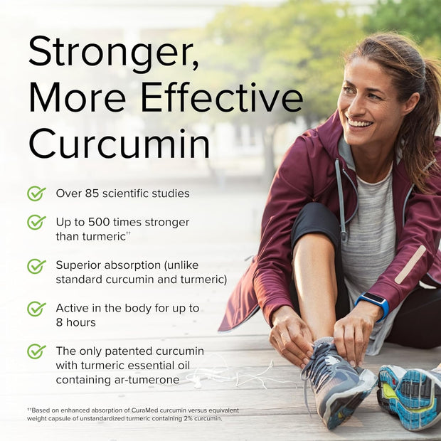 Terry Naturally CuraMed Curcumin Complex - Superior Absorption BCM-95 - Non-GMO, Gluten Free, Halal