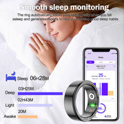 Smart Ring 2024  R02 Health Monitoring IP68 Waterproof Multi-sport Modes Bluetooth Sleep Tracker Finger Ring Man's, women's