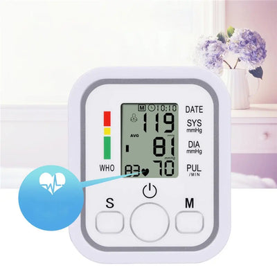 AUTOMATIC DIGITAL ARM BLOOD PRESSURE MONITOR heart rate