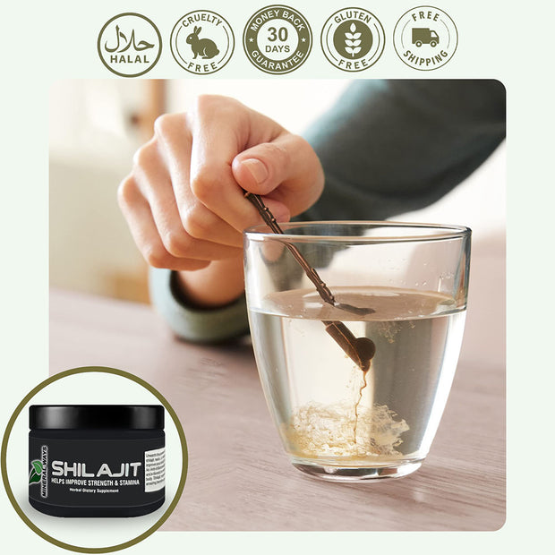 SHILAJIT HELPS IMPROVE STRENGTH & STAMINA HEARBAL DIETARY SUPPLEMENT