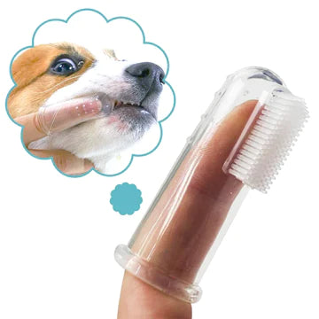 Pet Finger Toothbrush Teddy Dog Brush Bad Breath